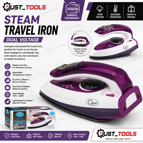 Mini travel steam iron - steam,