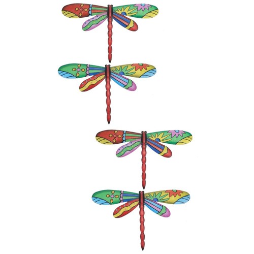4pcs creative dragonfly wall - creative,