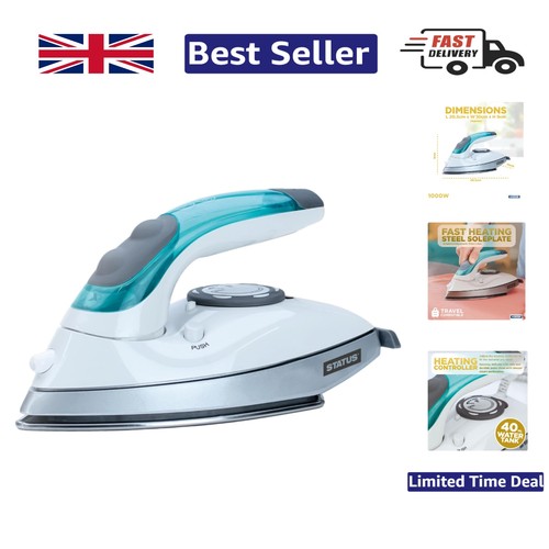 Travel steam iron 1000w - steam, dual