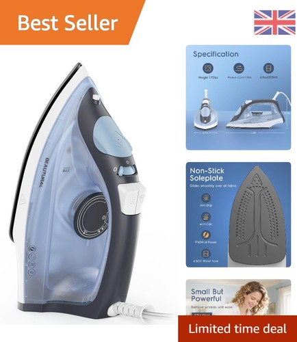Lightweight steam iron with - steam,
